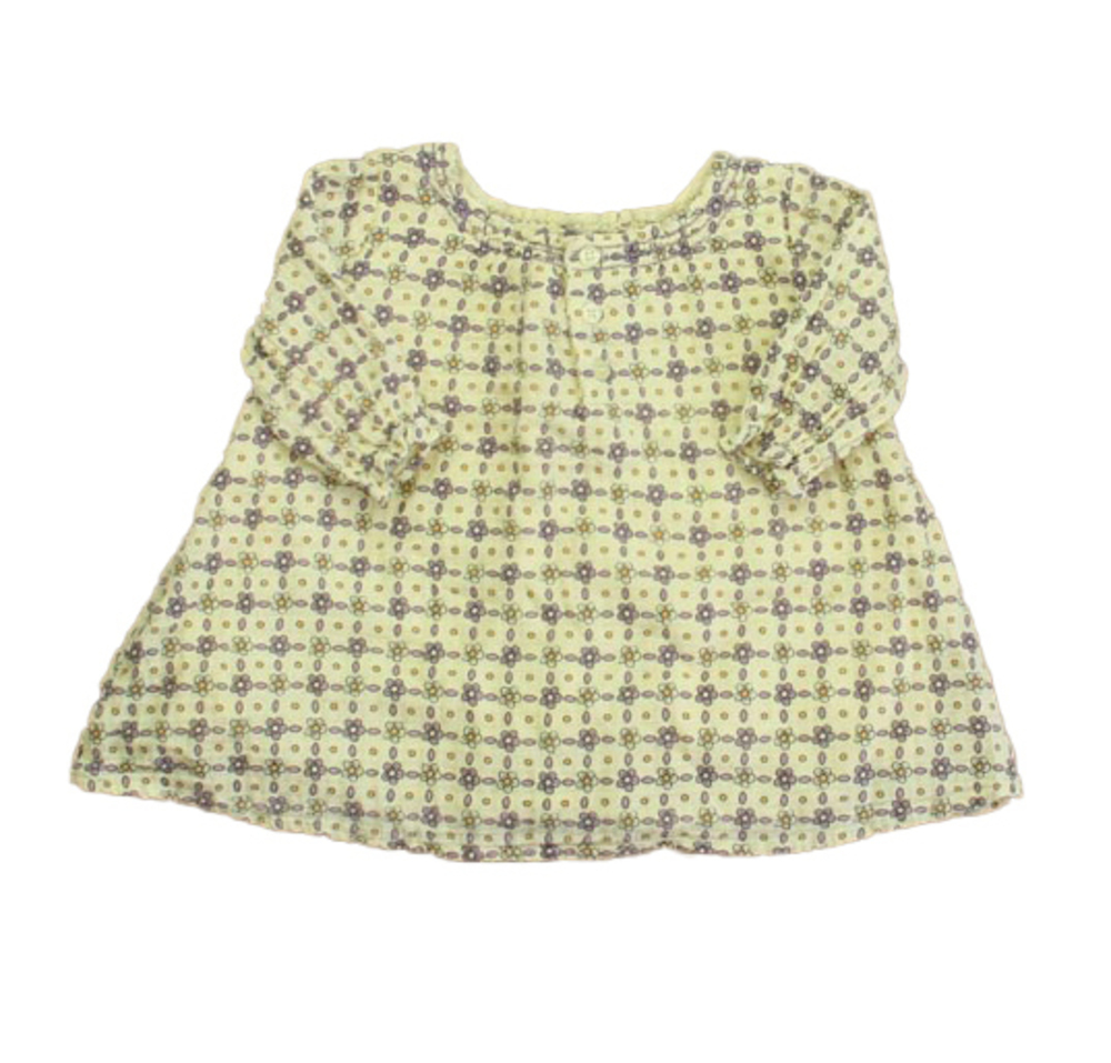 everbloom Girls Ivory | Purple Floral Dress size: 3 Months